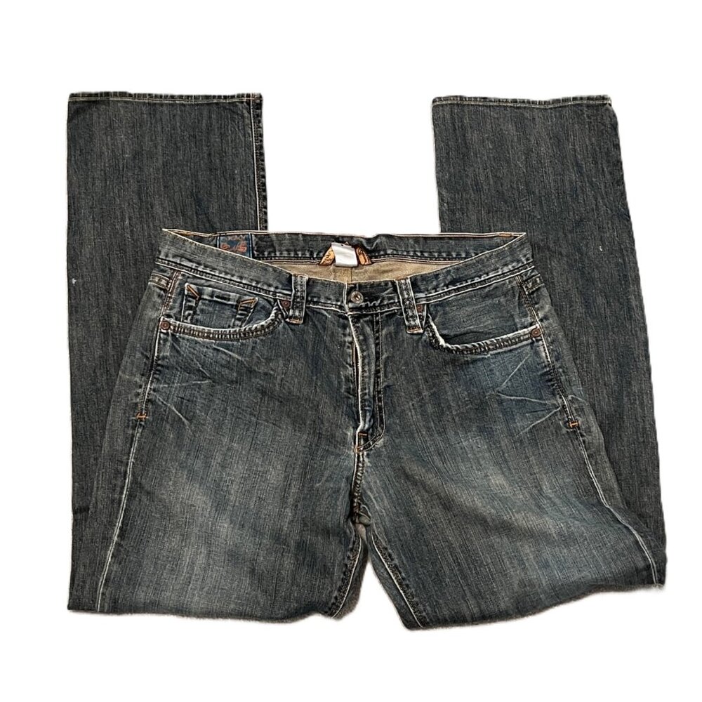 Lucky Brand Jeans Mens 33 Regular Blue Vintage Straight Jean Med Wash USA